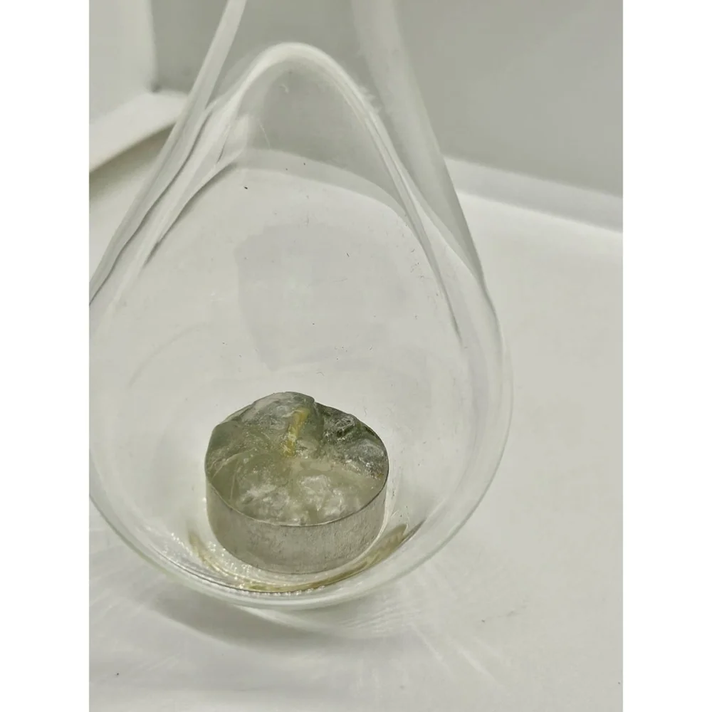 Set Of 2 Glass Diffuser Teardrop Christmas Ornament Essential Oils Decor Home